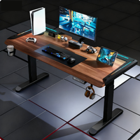 Support de tasse pour bureau de gaming électrique à moteur unique en métal OEM/ODM Bureau Ergonomique à Hauteur Réglable pour Gamers avec Mémoire