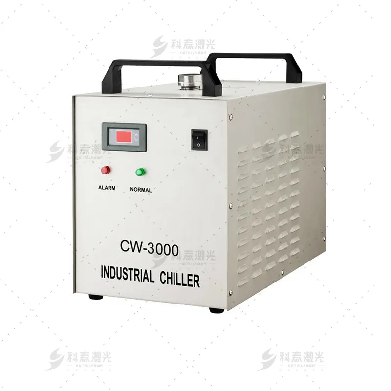 น้ำเย็นชิลเลอร์อุตสาหกรรม Cw3000 Cw5000 Cw5200สำหรับเครื่องแกะสลักเลเซอร์เครื่องตัดเลเซอร์