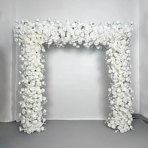 Arco de Flores Cuadrado para Boda, Arco de Flores Blanco para Celebración de Cumpleaños, Decoración de Boda - Product Image 2