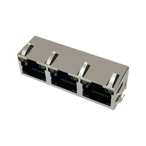 1x3 cổng 5g 10g PoE RJ45 nữ nối mạng ổ cắm PCB Jack RJ45 Modular Jack Poe + 8P8C Ethernet RJ45 Kết nối cắm - Product Image 3