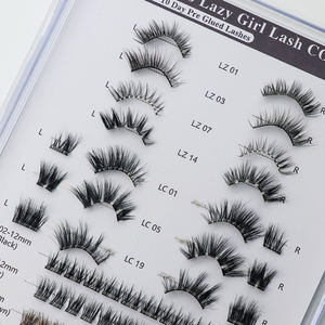 Nouvel arrivage de demi-bande de <span class=keywords><strong>cils</strong></span> auto-adhésifs à presser en fibre végétale pré-collée 5-7 jours Eyeliner <span class=keywords><strong>magnétique</strong></span> longue durée sans colle - Product Image 5