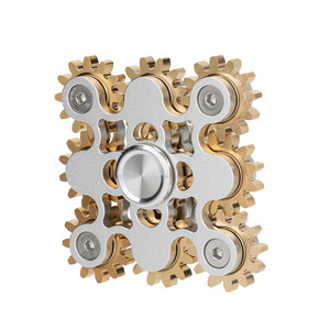 Lệnh khẩn cấp steampunk cơ khí động đậy <span class=keywords><strong>Spinner</strong></span>-Thiết kế bánh răng kim loại, im lặng quay đồ chơi cho sự lo lắng & tập trung, quà tặng cho người lớn (Bạc/Đen) - Product Image 4