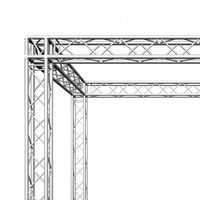 Sistema de Stand de Exhibición Modular para Ferias Comerciales Truss 3X3X3M - Estructura Truss F34 con Esquinas de Bloqueo Universal