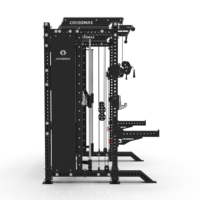 Crossmax Commercial Machine Smith Tout-en-un avec rapport de poulie 1:1, Entraîneur fonctionnel, Crossover de câbles et Power Rack – Équipement de gym