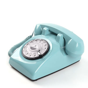 <span class=keywords><strong>Téléphone</strong></span> <span class=keywords><strong>fixe</strong></span> rotatif personnalisé rétro Vintage Antique et livre d'or Audio - Product Image 4