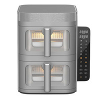 Friteuse à air compacte à double panier de 12 litres et 2800 W