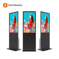 Écran tactile Android Windows de 32, 43, 50, 55, 65, 75, 85 pouces, lecteur publicitaire, affichage LCD, support de sol intérieur, signalisation numérique