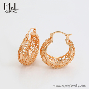 Boucles d'oreilles Huggie, bijoux fantaisie, couleur <span class=keywords><strong>or</strong></span> 18K, pas <span class=keywords><strong>de</strong></span> pierre, style Court, motif creux, nouvelle collection, ML42843 - Product Image 3