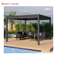Pergola bioclimatique motorisée en aluminium à lames orientables - Dimensions personnalisées, télécommande, garantie 15 ans, montage facile, protection solaire extérieure