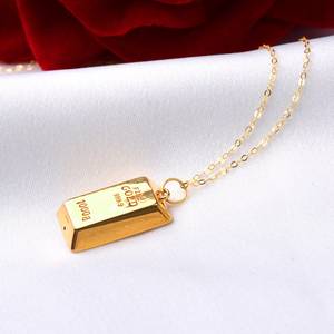 Collana con Ciondolo in Oro 18K di Alta Qualità con Catena a Maglie per Donne, Ideale per Matrimoni, Regali, Fidanzamenti e Feste - Product Image 3