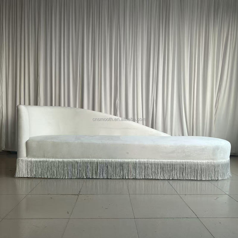 New Arrival White Velvet Sofa for