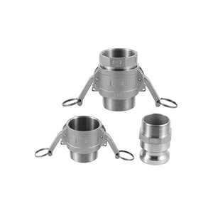 Conector Hidráulico de Acero Inoxidable Tenma de Acoplamiento Rápido Tipo Palanca de 17 mm para Agua y Aceite con Rosca Interna - Product Image 1