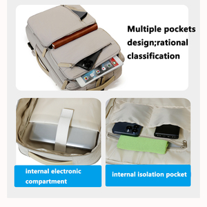 <span class=keywords><strong>Sac</strong></span> <span class=keywords><strong>à</strong></span> <span class=keywords><strong>dos</strong></span> de voyage et scolaire léger, extensible, avec séparation sec/humide, chargement USB, respirant, hydrofuge et sangle de chariot - Product Image 5