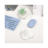 Tapis de souris de jeu en silicone transparent avec impression personnalisée Kelida Conch, repose-poignet, utilisation à domicile ou au bureau, 109x104mm