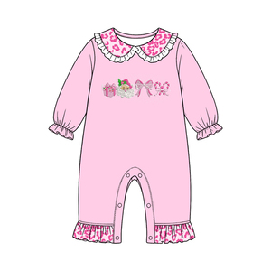 Ensembles Haut et Jupe Longue à Manches Longues pour Bébés Filles, Imprimé à Pois Personnalisé, Vente en Gros, Vêtements Assortis pour Sœurs, Tendance, Boutique, Vacances, Doux - Product Image 3