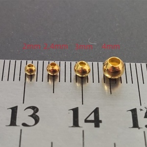 Bán Buôn 100Pcs Vàng Dưa Hạt Giống <span class=keywords><strong>Spinner</strong></span> 3Mm 4Mm Đồng Hạt Nhỏ Dừng Hạt Bay Câu Cá Dòng Thiết Lập Phụ Kiện Cho Cá Chép - Product Image 3