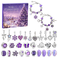 Meistverkauftes Weihnachts-Armband Geschenk für Mädchen Zinklegierung Kristall-Armband DIY Weihnachts-Anhänger Festlich