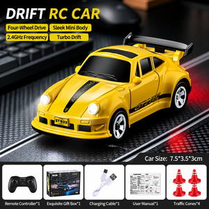 Coche de Derrape <span class=keywords><strong>RC</strong></span> <span class=keywords><strong>Supra</strong></span> 1:64, Simulación de Coche de Control Remoto de Cuatro Ruedas, Mini Coche de Derrape 4WD, Juguete de Alto Rendimiento para Niños - Product Image 4