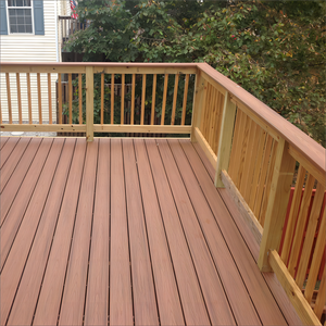 LANDING Garde-corps d'escalier <span class=keywords><strong>de</strong></span> <span class=keywords><strong>jardin</strong></span> extérieur en WPC écologique, imperméable, ignifuge B1, garantie 5 ans - Product Image 3