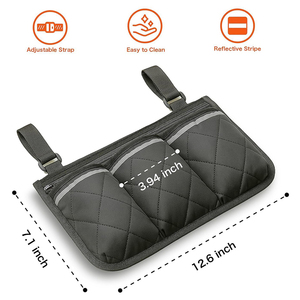 Sac Organisateur Universel pour Poussette avec Porte-Gobelet pour Chaises de Pêche Extérieures, Sac de Rangement Suspendu pour Essentiels de Bébé et Couches - Product Image 2