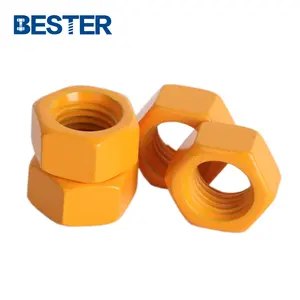 Độ bền kéo cao thép hợp kim fluoropolymer lớp phủ ASTM A194 2h nặng Hex hạt cho B7 Bolt