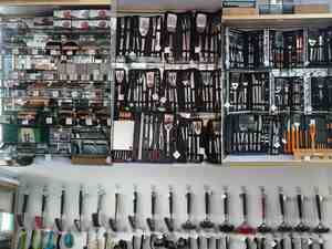 Outdoor Camping BBQ <b>Large</b> Size Long Wood Handle 360 Degree Rotating Tube Stainless Steel Hot Dog Roller Grill - Product Image 2