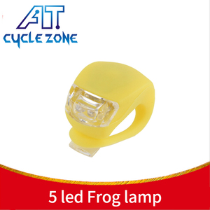 Nueva bici rana de silicona impermeable bicicleta LED Aviso de silicona luz montar super brillante luz plegable bicicleta luz de - Product Image 4