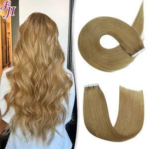 FH Factory Vendor Russian Virgin Hair #8 Colored Seamless Tape Hair Invisible Long Tape Weft Human Hair Bundles