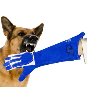 Guantes Protectores Largos de Cuero Vacuno de 18 Pulgadas, Resistentes a Mordeduras y Arañazos, para Manipulación de Gatos - Product Image 2