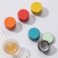 RTS Custom Mini 54*H39mm 50ml 1.7OZ Metalen blikje voor thee, voedsel, aerosolblikken, ronde potjes met deksels, verfblikje