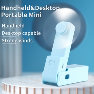 Nuevo Ventilador de Mano Recargable, Portátil, Plegable, de Plástico, con 3 Velocidades, en Caja de Color, para Uso Doméstico y al Aire Libre - Product Image 5