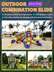 Feelkids Grande Attrezzatura per Parco Giochi all'Aperto, Scivolo in Plastica e Tubi Zincati, Parco per Bambini ad Alta Capacità di Carico - Product Image 4