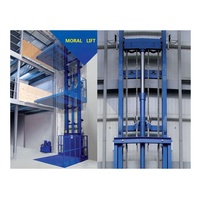 Ascenseur de fret hydraulique à rail vertical robuste pour entrepôt 1T 2T 3T 4T 5T