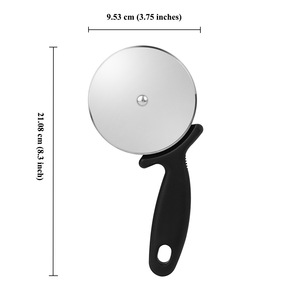 Stainless Steel Pizza Cutter 9.53 Cm Blade Non Slip Handle For Pizza Cake Slicing - Product Image 1