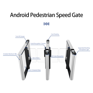 Facial Recognition Servo Motor <b>Card</b> Reading Aluminum Alloy Automatic <b>Access</b> <b>Control</b> Turnstile Gate Luxury Turnstile - Product Image 1
