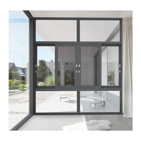 Ventana de aluminio al por mayor barata de fábrica, de doble acristalamiento ventana de aluminio, ventana corredera, marco de ventanas de aluminio