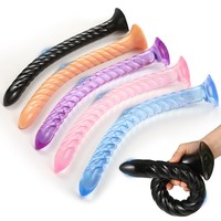 Plug anal extra long en spirale de 44 cm, sensation réaliste, grand gode, ventouse puissante, jouets sexuels artificiels pour adultes, jeux, gode gay