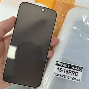 Película protetora de vidro temperado para tela de celular, anti-espião, privacidade, XR 11 12 13 Pro Max 15 16 pro max 14 para iPhone