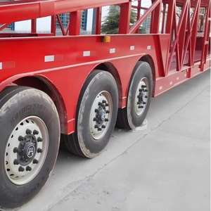 Satılık özelleştirilmiş çelik 8-16 araç araba taşıyıcı taşıma yarı römork - Product Image 4