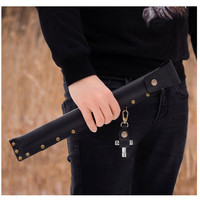 Étui en cuir PU pour baguettes de batterie - Étui pour baguettes - Étui en cuir pour instrument de musique - Cadeau pour batteur - Groupe de musiciens - Étui
