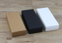Boîtes cadeaux en carton kraft recyclé de luxe personnalisées en blanc, noir et marron pour emballages de savon DIY avec couvercles