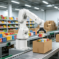 Robot compact à 6 axes, 4 kg, IP67, ±0,02 mm, 580 mm, homologué CE, 550 ° Dispenseur de vis pour assemblage de circuits imprimés électroniques
