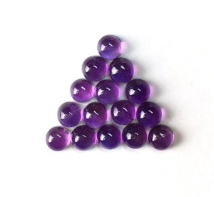 IGI certificado 4mm 5mm calibrado AAA grado Natural amatista Africana cabujón semiprecioso piedra preciosa suelta precio al por mayor - Product Image 2