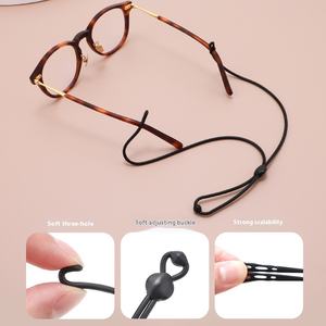 Sangle de <span class=keywords><strong>lunettes</strong></span> en silicone réglable à trois trous, antidérapante, 3 en 1, sport, anti-chute, chaîne de <span class=keywords><strong>lunettes</strong></span> de soleil colorée, <span class=keywords><strong>cordon</strong></span> de maintien - Product Image 5