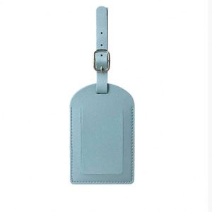 Wholesale Colorful PU Leather Luggage <b>Tags</b> Custom Baggage <b>Name</b> <b>Tags</b> with Address Label for Travel Accessories - Product Image 2