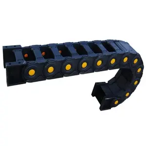 cable threading tow chain Bridge type plastic nylon tow chain completely closed engineering tank chain plastic 20*30mm