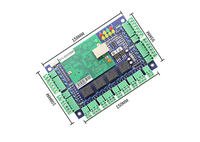 Sistema de Panel de Control de Acceso de Red TCP/IP Wiegand de 26 Puertos, para Una, Dos o Cuatro Puertas, con Cerradura Magnética Negra de ABS y Lectores de Tarjetas Metálicas