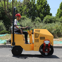 Compacteur routier à double roues en acier Euro 5 à commande facile, système hydraulique, pour le compactage de l'asphalte/du sol