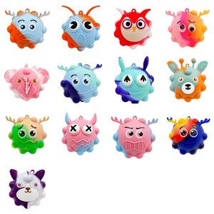 Giocattolo Antistress in Silicone con Occhi Saltellanti, Palla Antistress per Bambini da 5 a 7 Anni e Adulti, Marca QF, Modello QF8 - Product Image 2