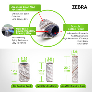 Bán Buôn Rẻ Hơn Chất Lượng Cao Chiyan Đánh Dũa 6.35X12.7Mm 150 Trắng 100Pcs Mỗi Hộp Túi Tùy Chỉnh Làm Móng Tay Móng Chân Móng Tay Điện - Product Image 3